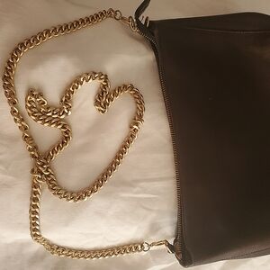 Halston Heritage Dark brown leather cross-body